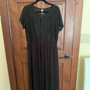 Black Lace See Through Duster